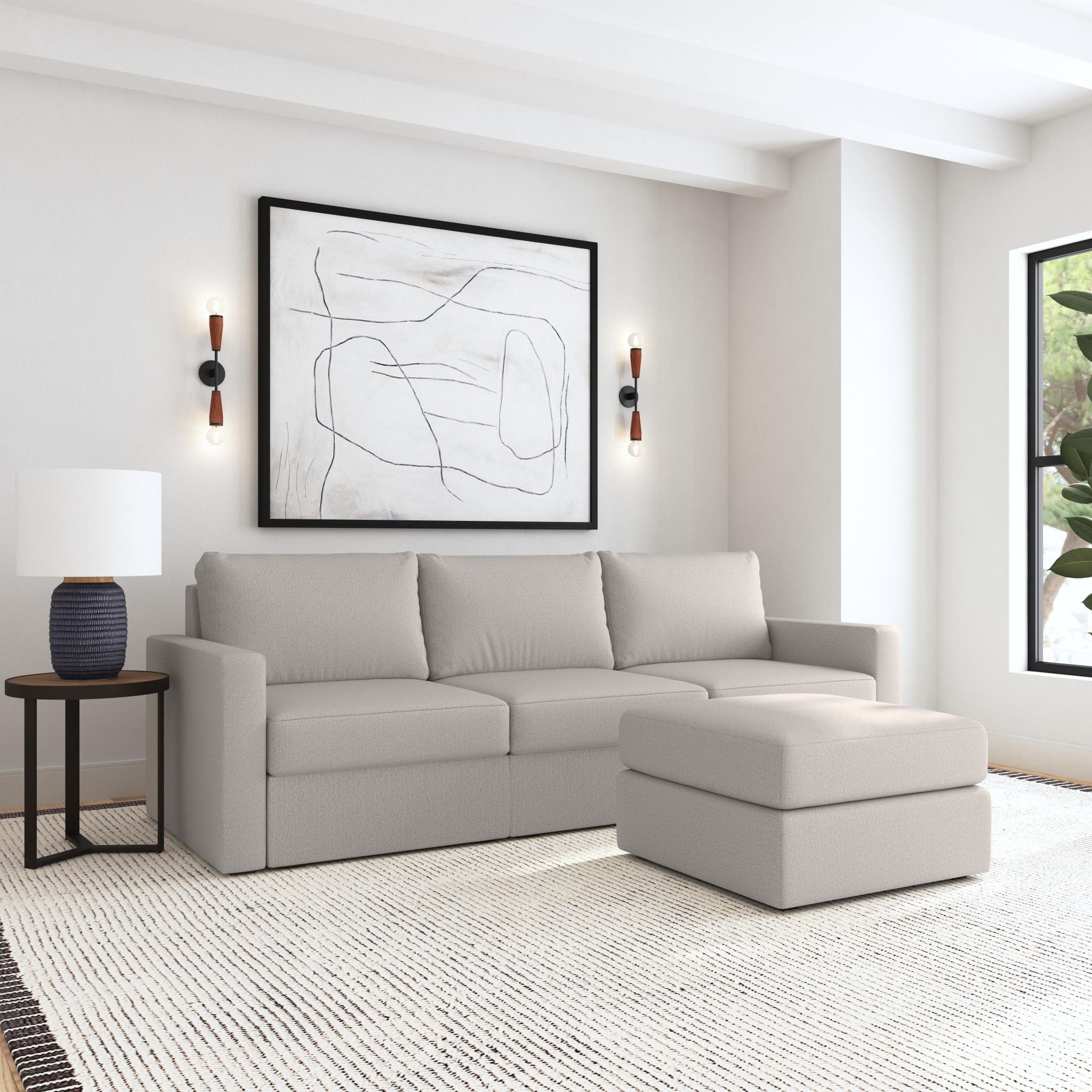 Flex - Sofa with Standard Arm and Ottoman - Premium 2 Piece Living Room Sets from Homestyles - Just $8247.50! Shop now at brett interiors