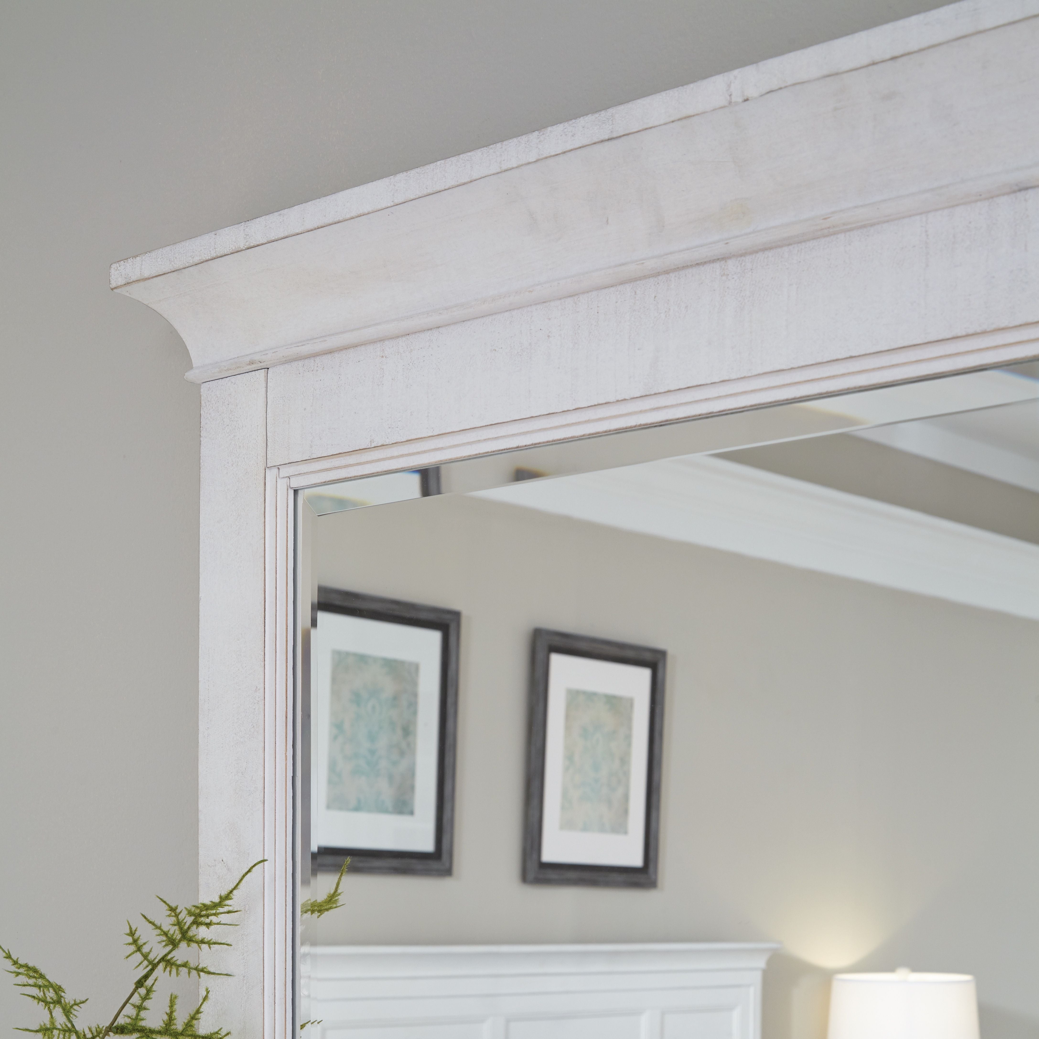 Heron Cove - Landscape Mirror - Chalk White - Premium Landscape Mirrors from Magnussen Furniture - Just $319! Shop now at brett interiors