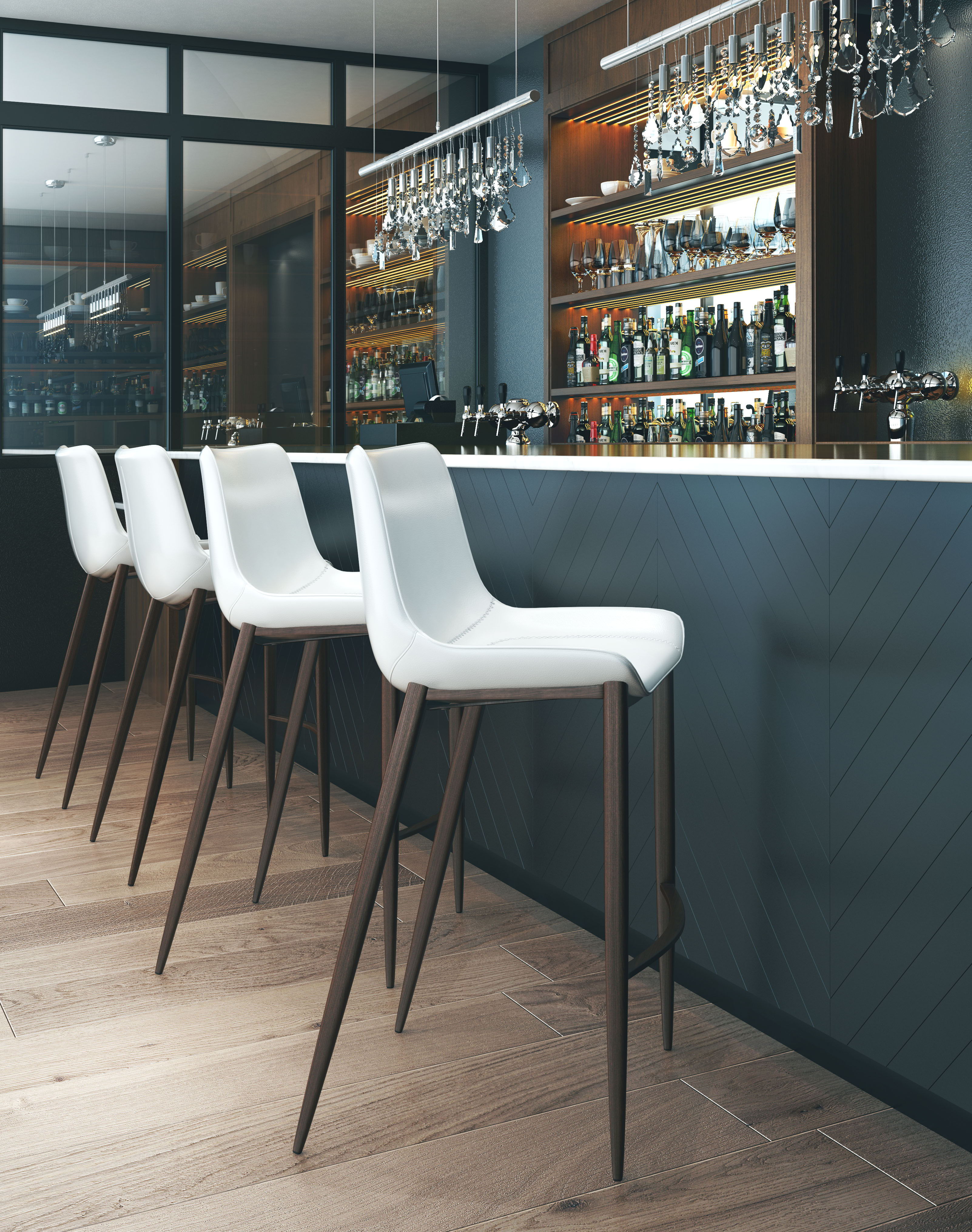 Magnus - Bar Stool (Set of 2) - Premium Chair Sets from Zuo Modern - Just $1600! Shop now at brett interiors