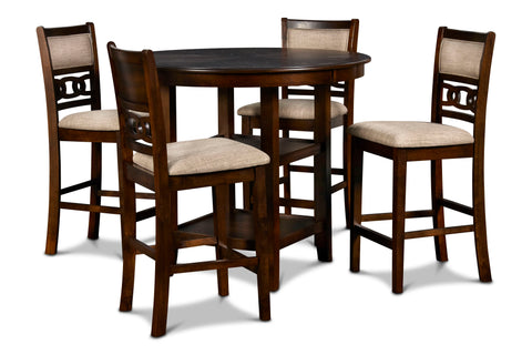 Gia - Round Counter Dining Set New Classic