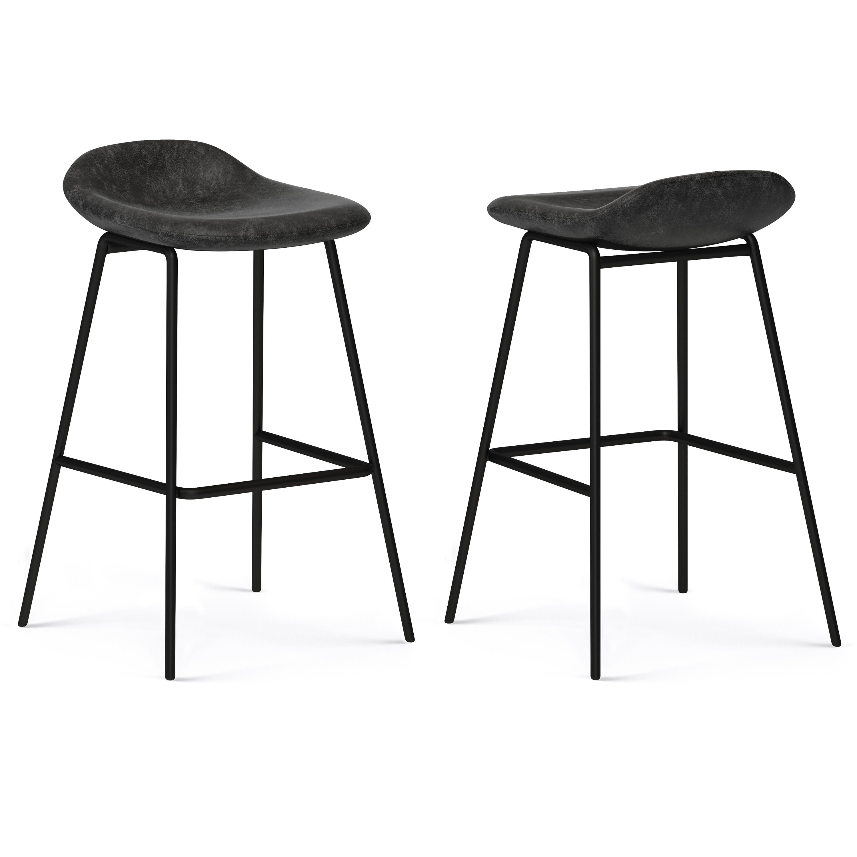 Dafney - Bar Stool (Set of 2) - Premium Stool Sets from Simpli Home - Just $209! Shop now at brett interiors