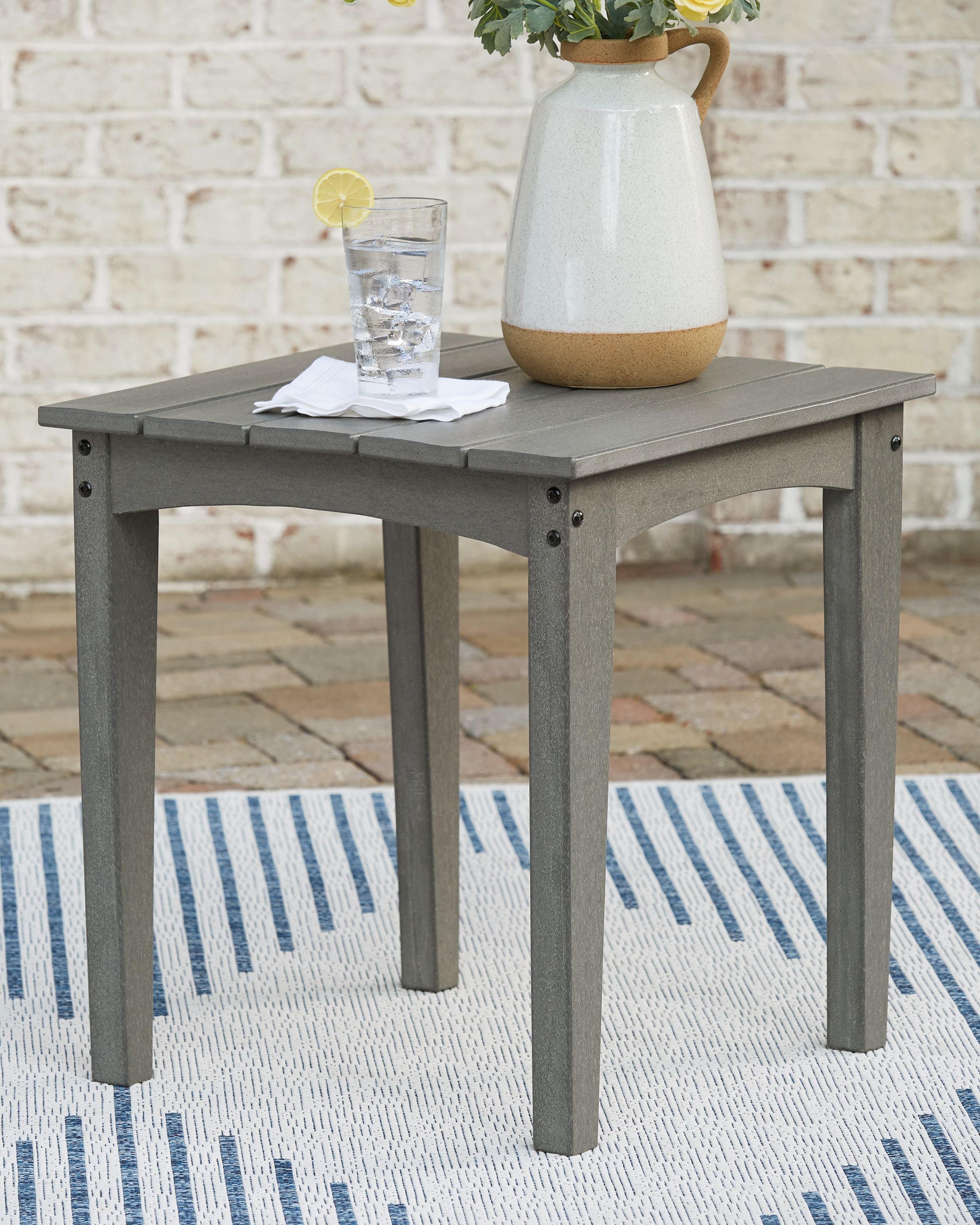 Visola - Gray - Square End Table - Premium End Tables from Signature Design by Ashley® - Just $242.50! Shop now at brett interiors