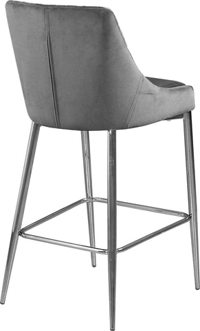 Karina - Stool with Chrome Legs (Set of 2) - Premium Stool Sets from Meridian Furniture - Just $600! Shop now at brett interiors