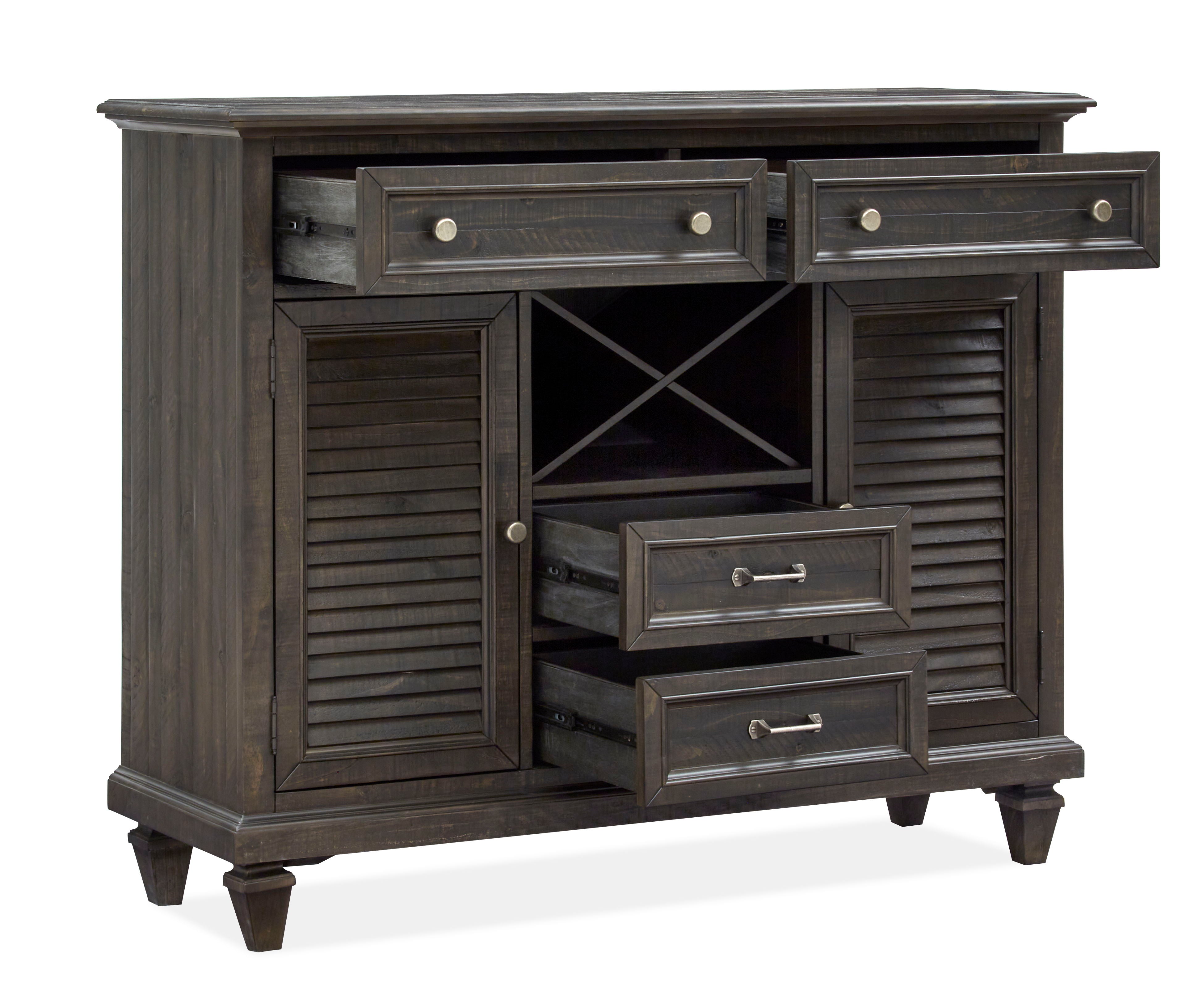 Calistoga - Server - Weathered Charcoal - Premium Servers from Magnussen Furniture - Just $1689! Shop now at brett interiors