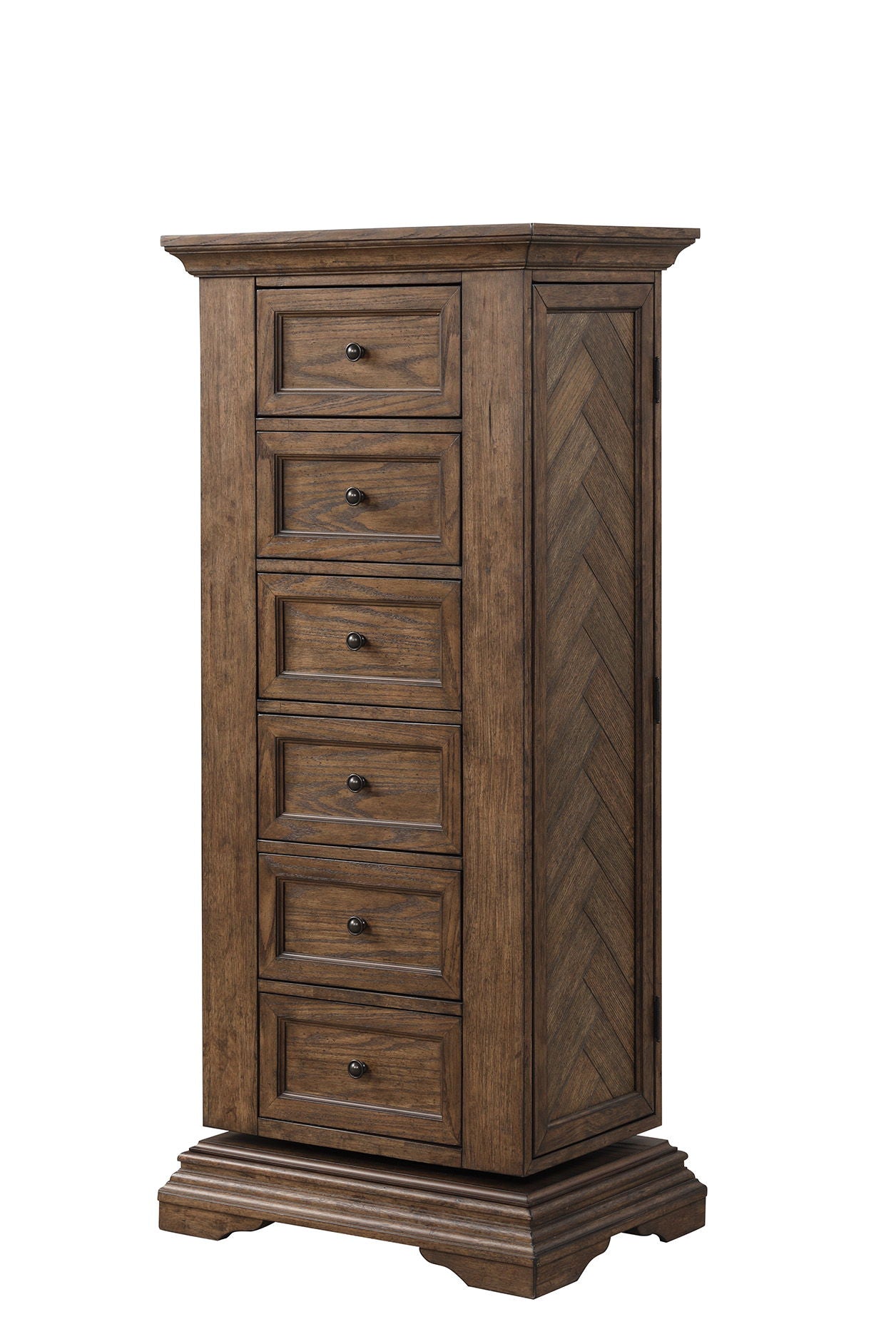 Mar Vista - Swivel Lingerie Chest With Mirror - Walnut - Premium Lingerie Chests from New Classic - Just $1122.50! Shop now at brett interiors