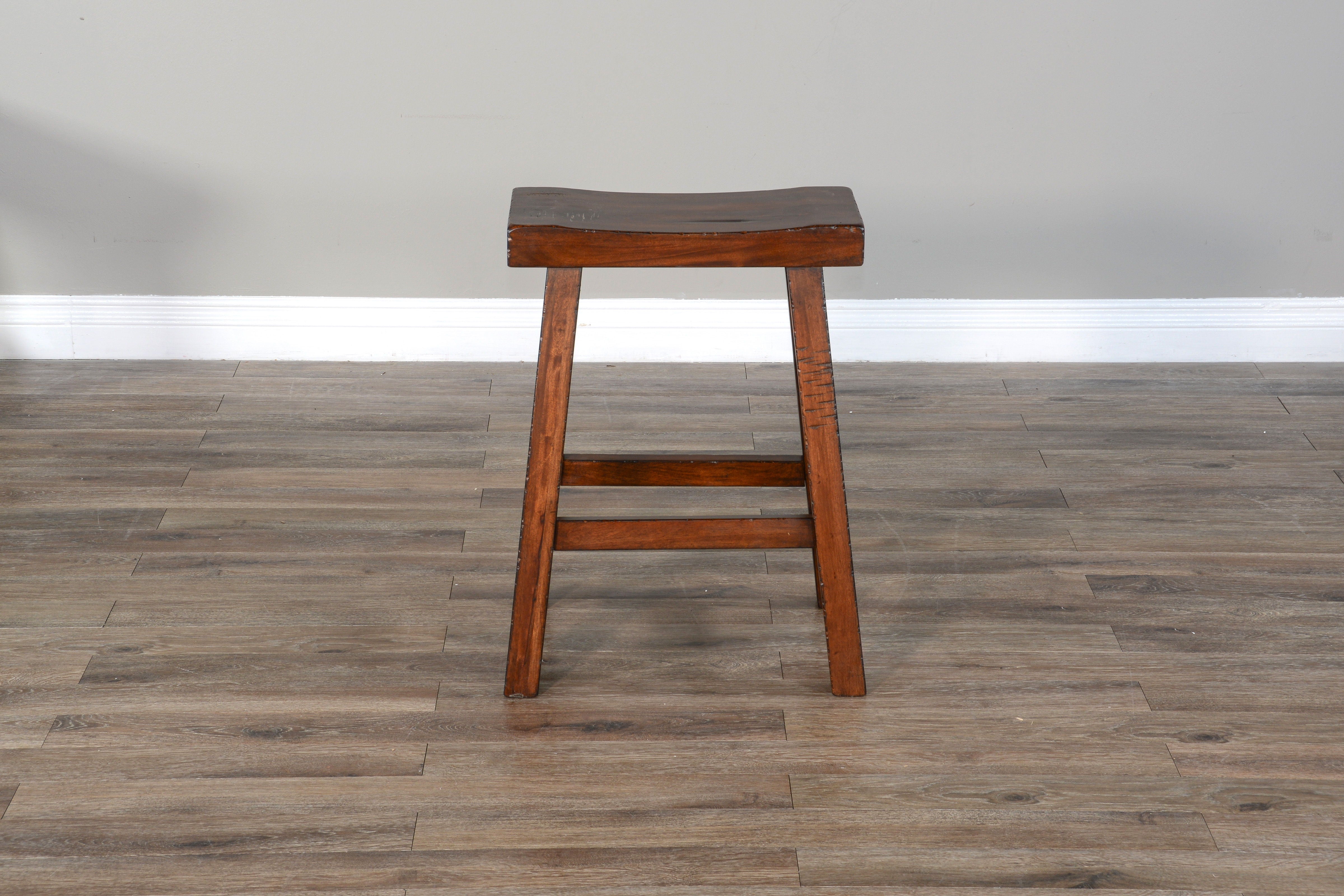 Tuscany - Saddle Seat Stool With Wood Seat - Premium Counter Height (24"-27") from Sunny Designs - Just $112! Shop now at brett interiors