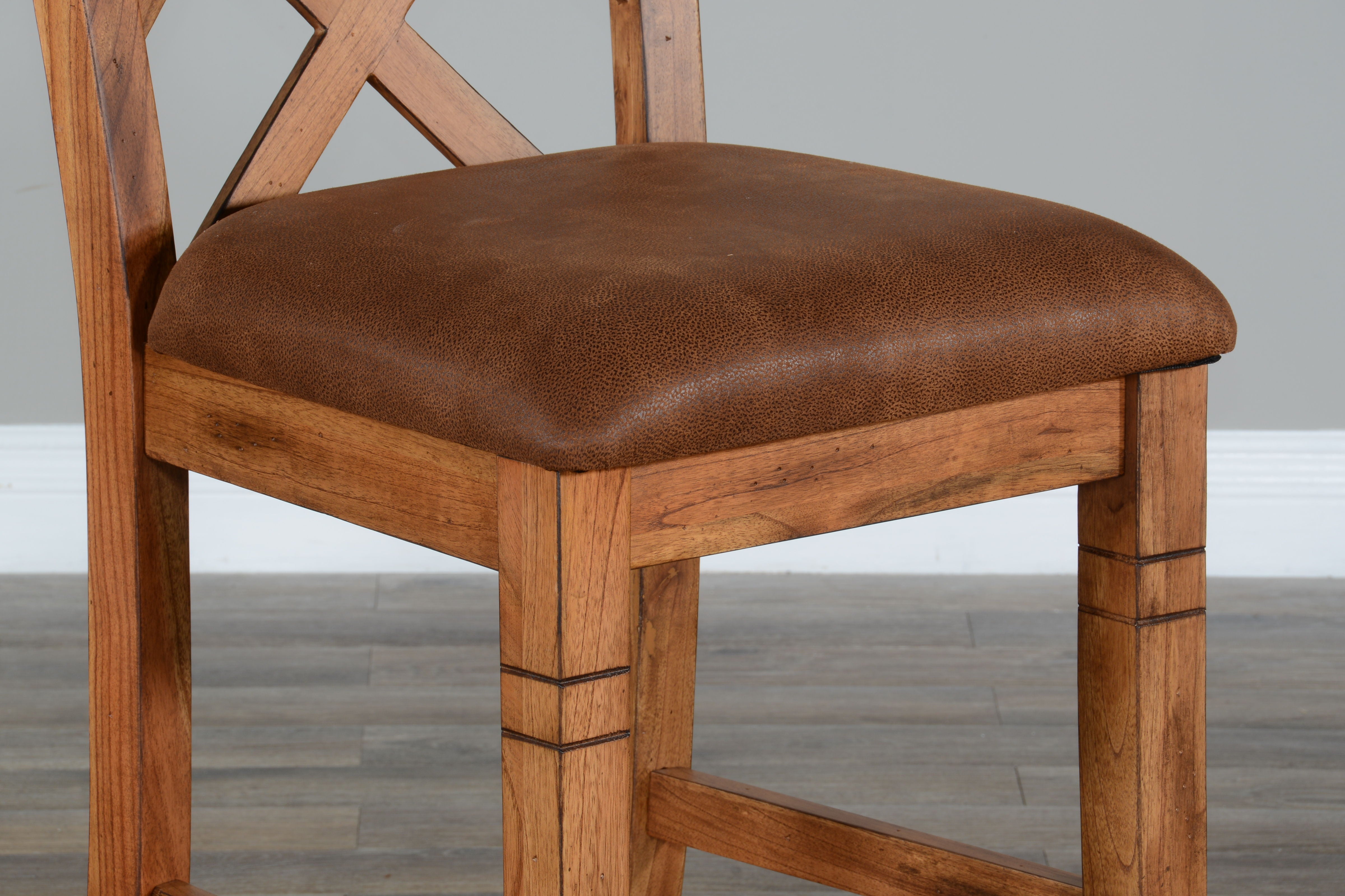 Sedona - Double Crossback Barstool - Light Brown - Premium Bar Height (28"-30") from Sunny Designs - Just $239! Shop now at brett interiors