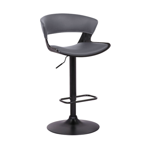 Karine - Adjustable Swivel Bar Stool - Premium Adjustable Height from Armen Living - Just $217.50! Shop now at brett interiors