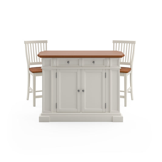 Americana - Kitchen Island Set - Premium 3 Piece Dining Room Sets from Homestyles - Just $3764.98! Shop now at brett interiors