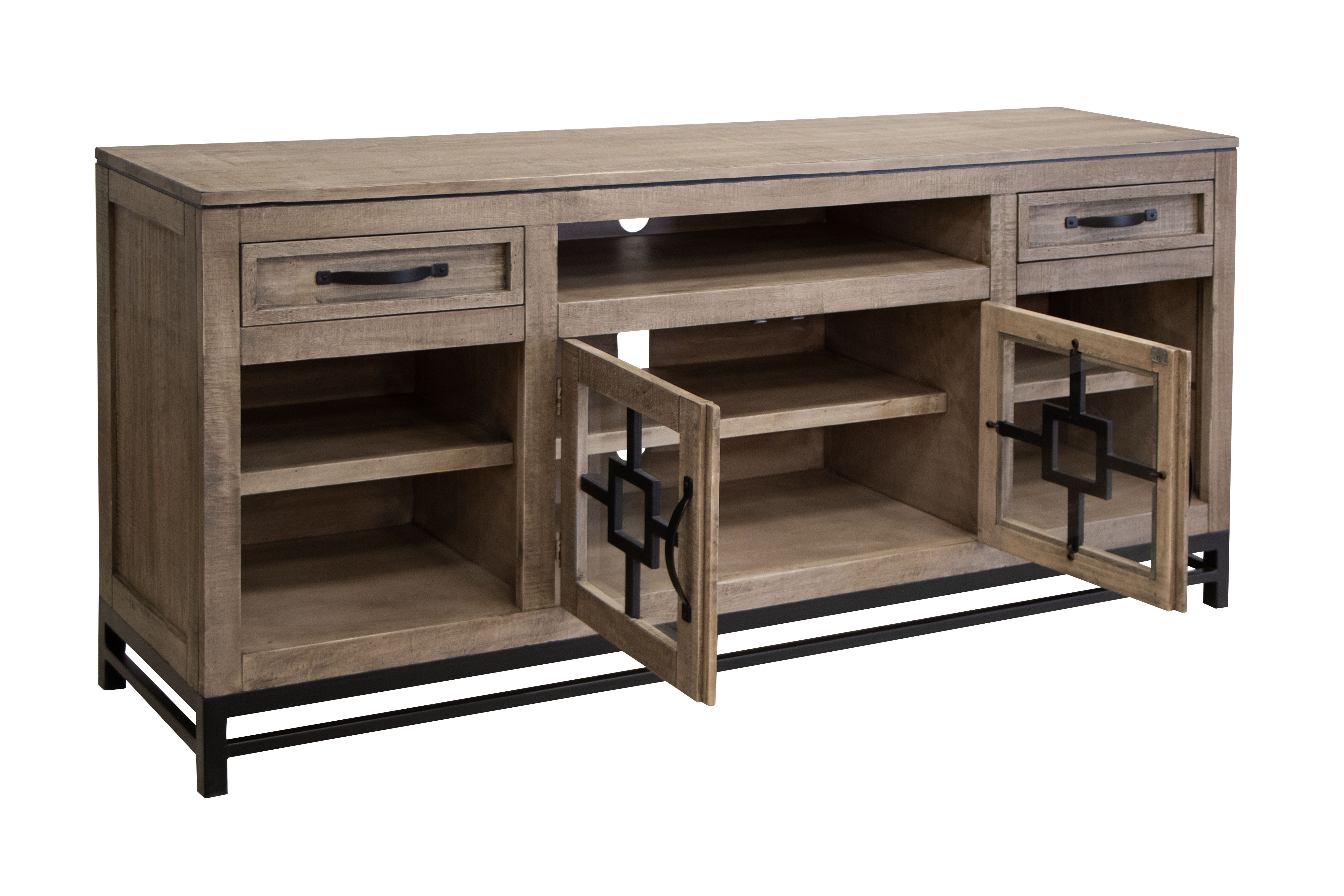 Blacksmith - TV Stand - Truffle Brown / Oil Black - Premium TV Stands from International Furniture Direct - Just $1300! Shop now at brett interiors