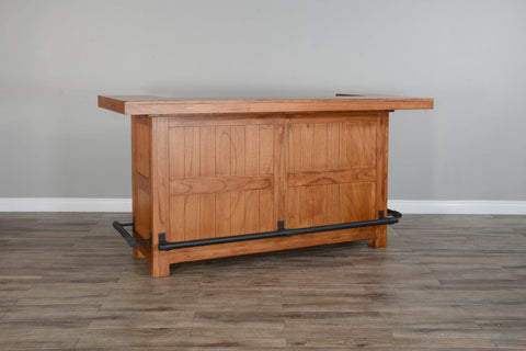 Sedona - 80" Bar - Light Brown - Premium Bars & Bar Carts from Sunny Designs - Just $1873! Shop now at brett interiors