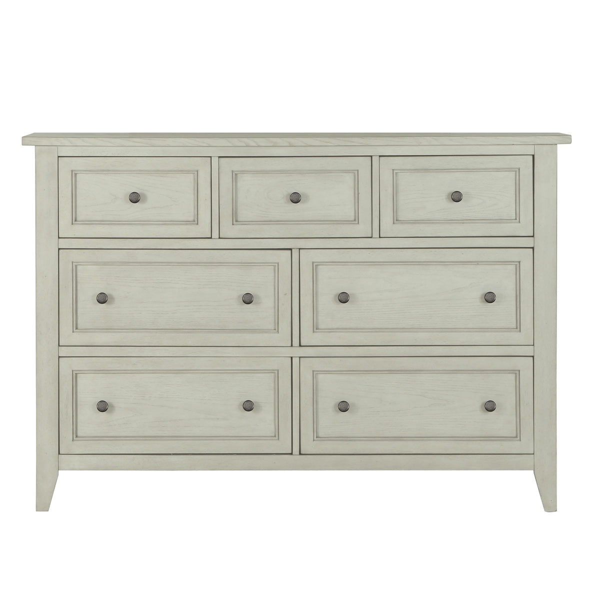 Raelynn - 7 Drawer Dresser - Weathered White - Premium Dressers from Magnussen Furniture - Just $1369! Shop now at brett interiors