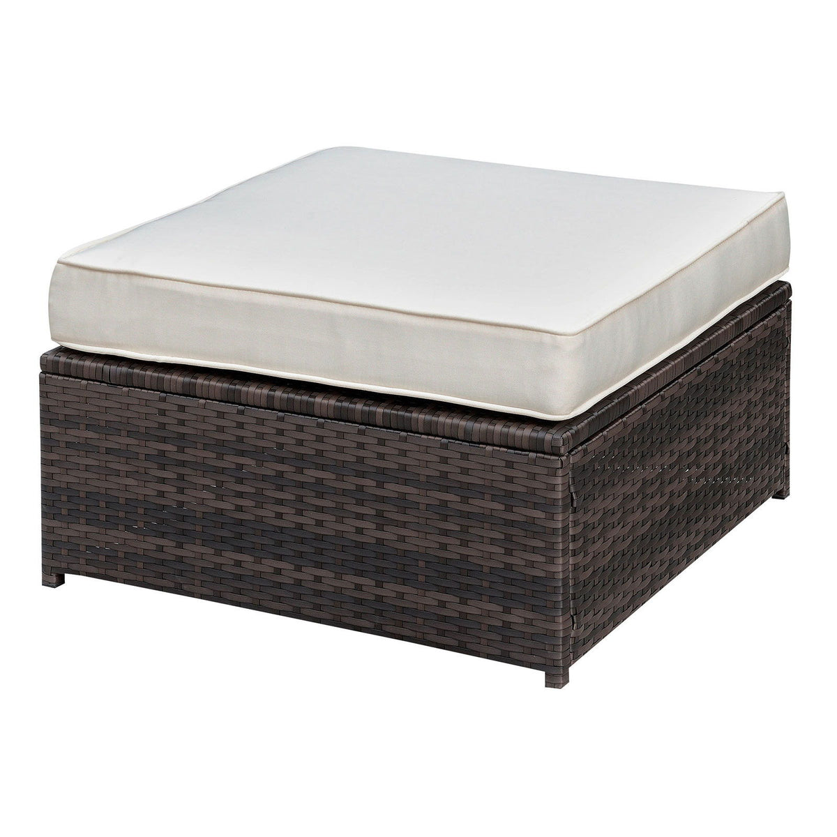 Ilona - Ottoman - Brown / Beige - Premium Ottomans from Furniture of America - Just $210! Shop now at brett interiors