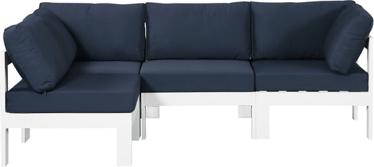 Nizuc - Outdoor Patio Modular Sectional - Navy - Premium Stationary Sectionals from Meridian Furniture - Just $3650! Shop now at brett interiors