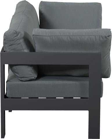 Nizuc - Outdoor Patio Modular Sofa - Dark Grey - Premium Sofas from Meridian Furniture - Just $1925! Shop now at brett interiors