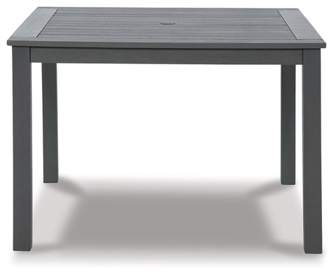 Eden Town - Gray - Square Dining Table W/Umb Opt - Premium Dining Tables from Signature Design by Ashley® - Just $369.60! Shop now at brett interiors