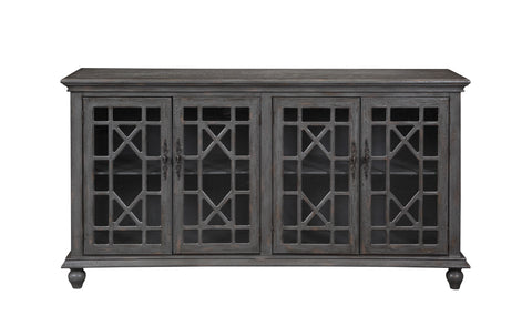 Lloyd - Four Door Credenza - Joplin Texture Gray - Premium Credenzas from Coast2Coast Home - Just $4125! Shop now at brett interiors