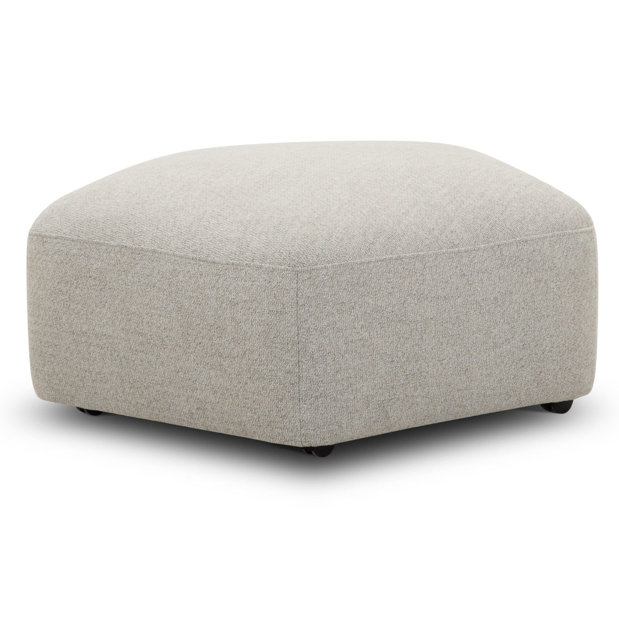 Playful - Ottoman with Casters - Canes Cobblestone - Premium Upholstered Ottomans from Parker Living - Just $475! Shop now at brett interiors