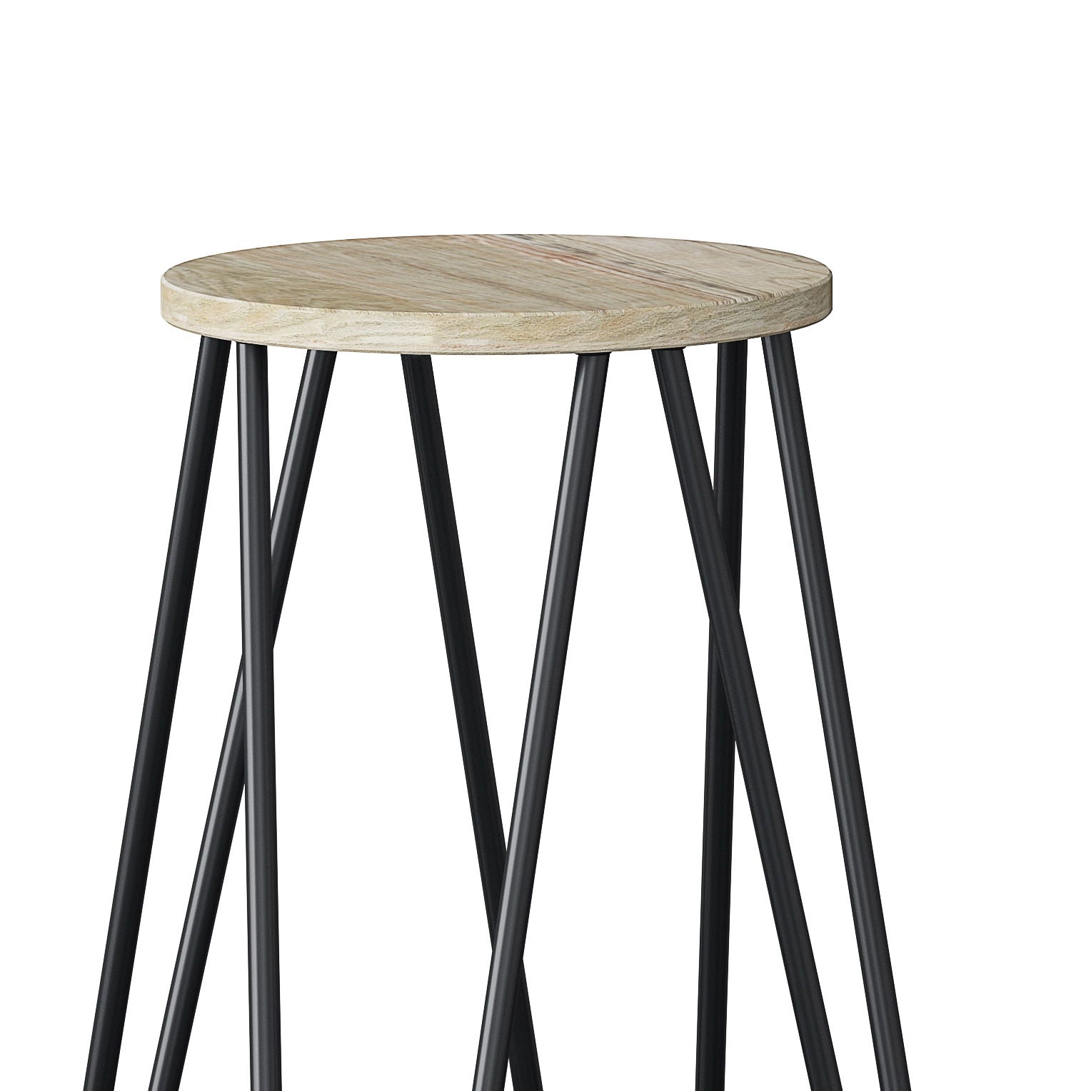 Simeon - Metal Stool with Wood Seat - Premium Counter Height (24"-27") from Simpli Home - Just $82! Shop now at brett interiors