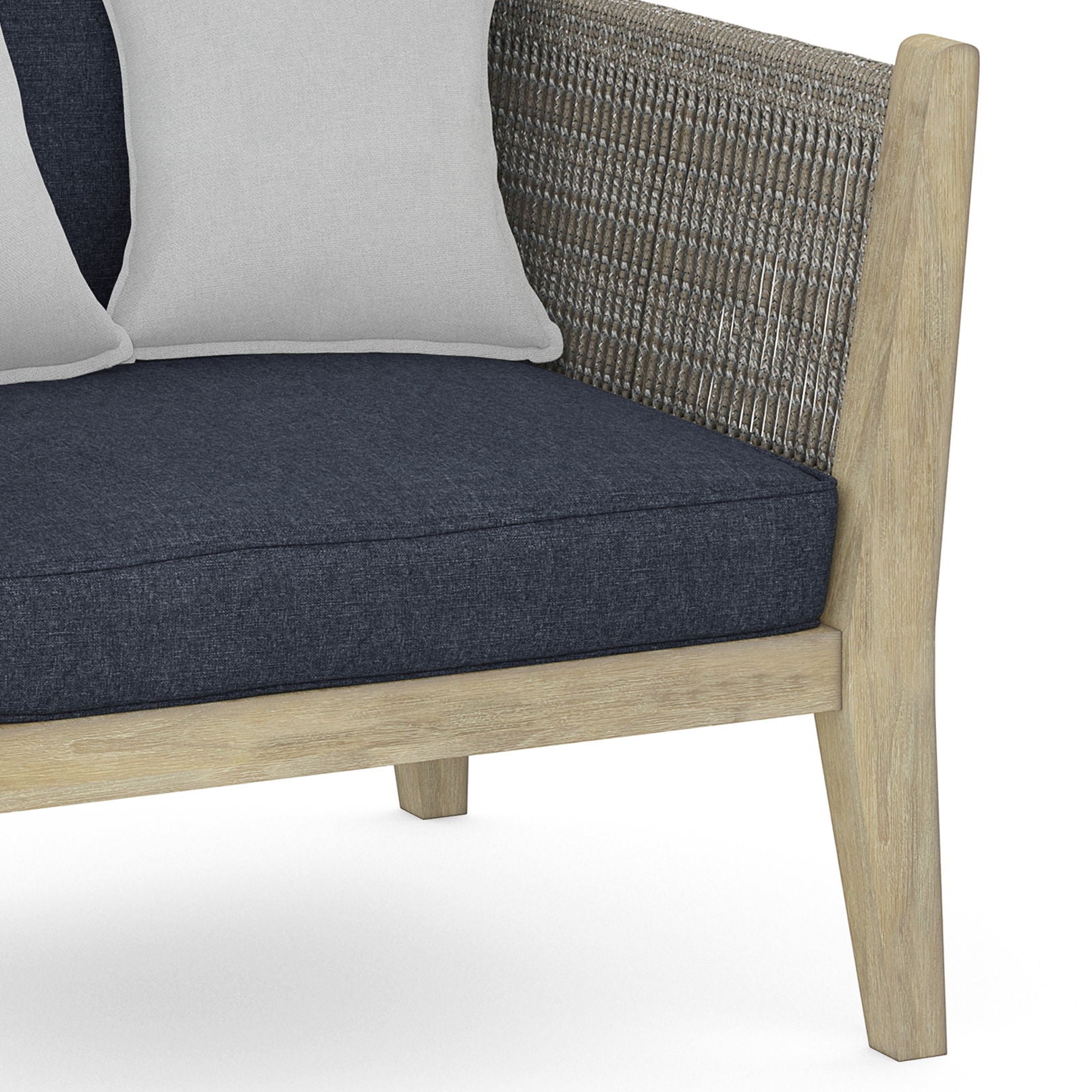 Cayman - Outdoor Conversation Chair - Slate Grey - Premium Arm Chairs from Simpli Home - Just $622! Shop now at brett interiors