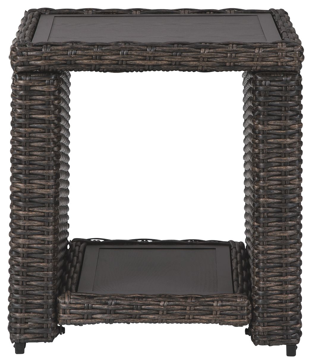 Grasson - Brown - Square End Table - Premium End Tables from Ashley Furniture - Just $332.50! Shop now at brett interiors