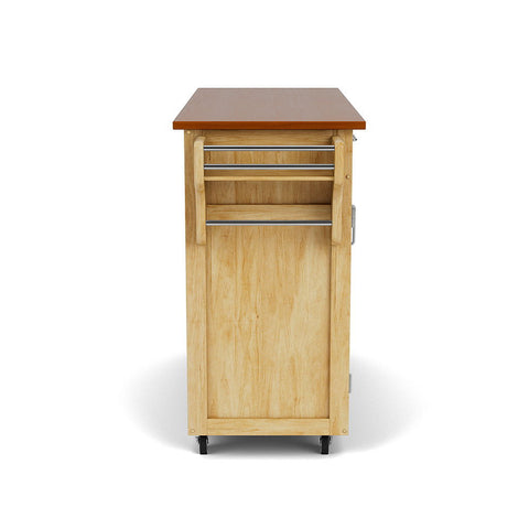 Create-A-Cart - 4 Doors Kitchen Cart With Oak Wood Top - Premium Islands & Carts from Homestyles - Just $1449.98! Shop now at brett interiors