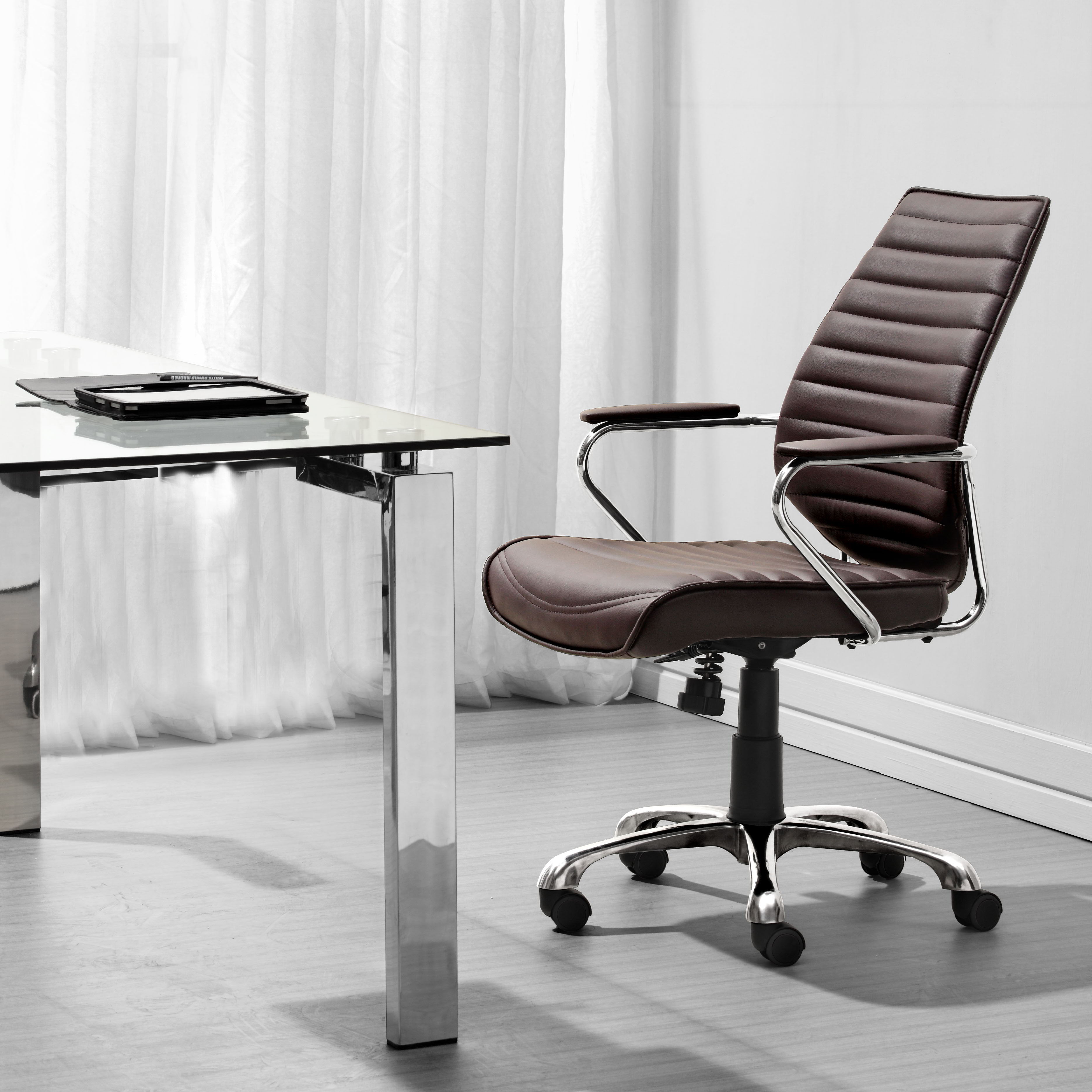 Enterprise - Low Back Office Chair - Premium Swivel Chairs from Zuo Modern - Just $800! Shop now at brett interiors