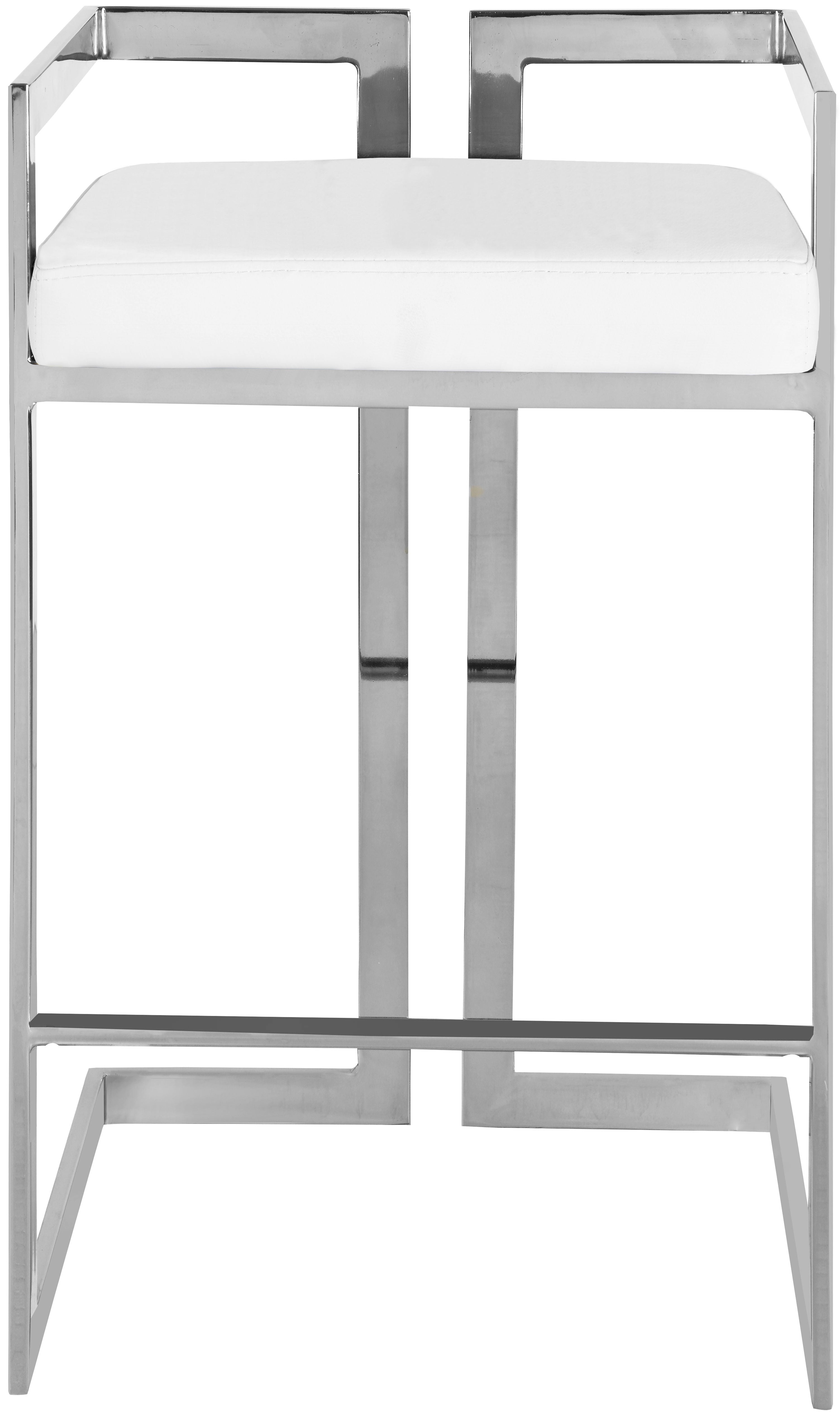 Ezra - Stool with Chrome Legs (Set of 2) - Premium Stool Sets from Meridian Furniture - Just $775! Shop now at brett interiors