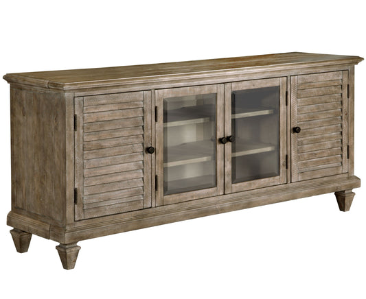 Lancaster - Rustic Entertainment Console - Dovetail Grey - Premium TV Stands from Magnussen Furniture - Just $1489! Shop now at brett interiors