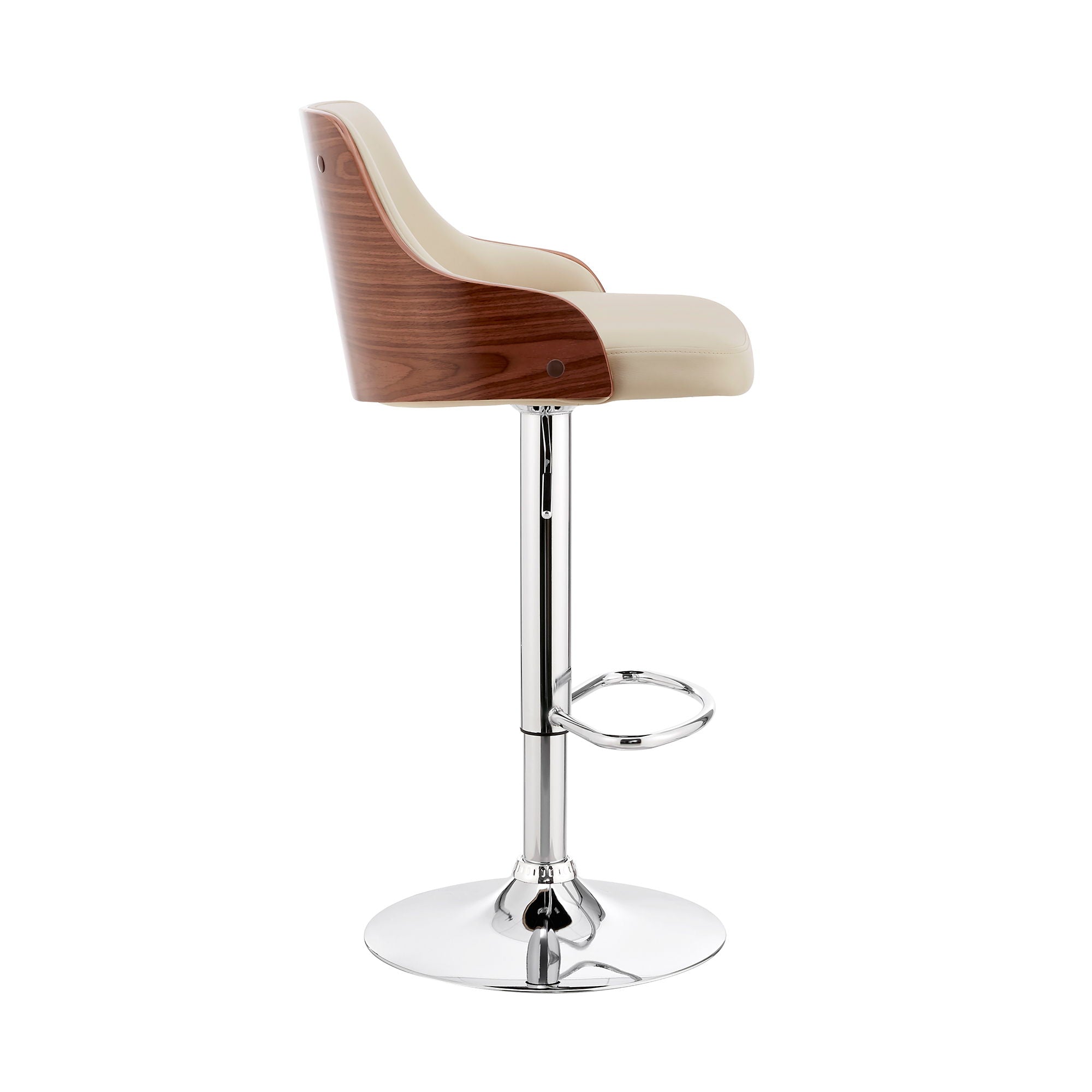 Asher - Adjustable Bar Stool - Premium Adjustable Height from Armen Living - Just $200! Shop now at brett interiors