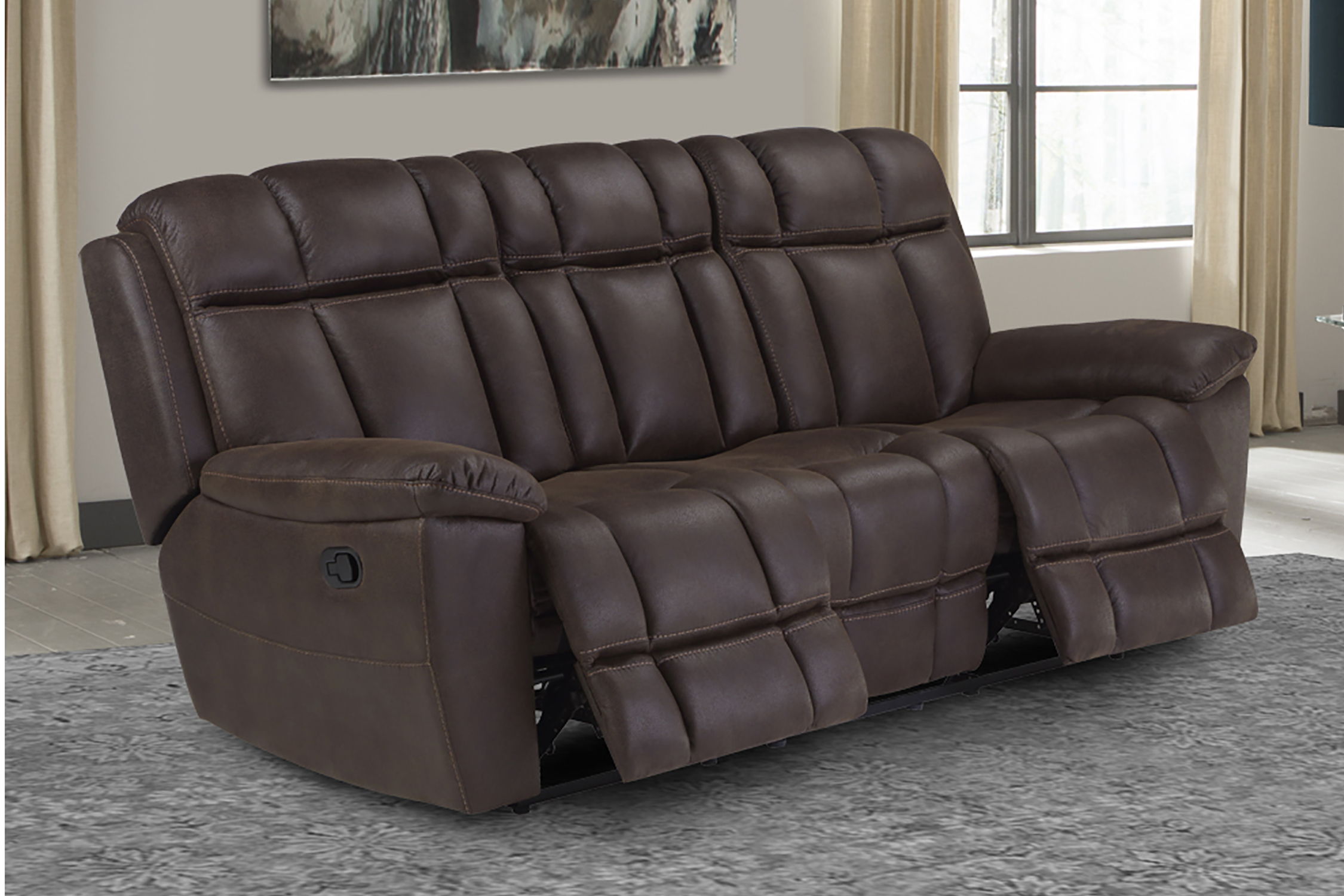 Goliath - Manual Sofa - Arizona Brown - Premium Reclining Sofas from Parker Living - Just $1047.50! Shop now at brett interiors