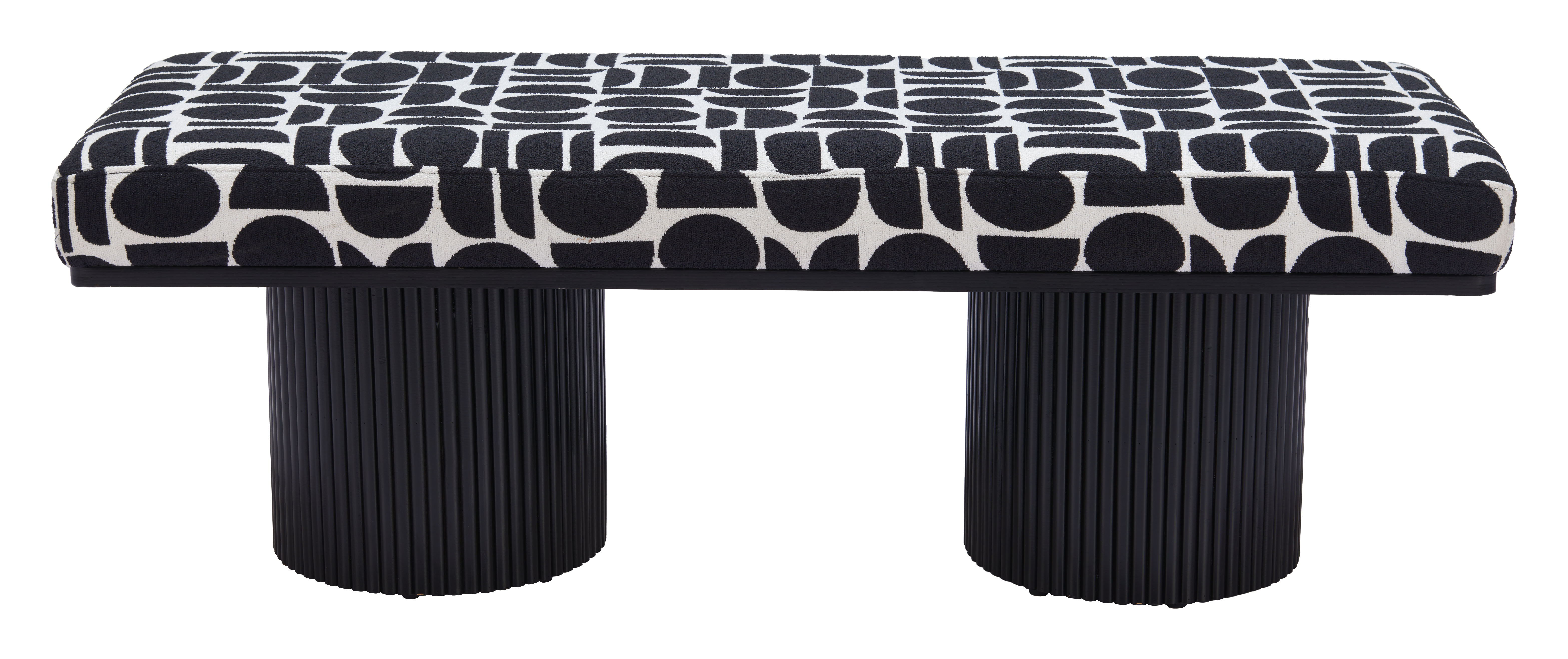 Botoia - Bench - Black - Premium Upholstered Benches from Zuo Modern - Just $1125! Shop now at brett interiors