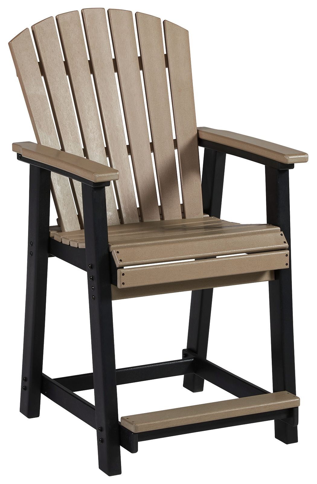 Fairen Trail - Black / Driftwood - Barstool (Set of 2) - Premium Stool Sets from Signature Design by Ashley® - Just $1368.68! Shop now at brett interiors