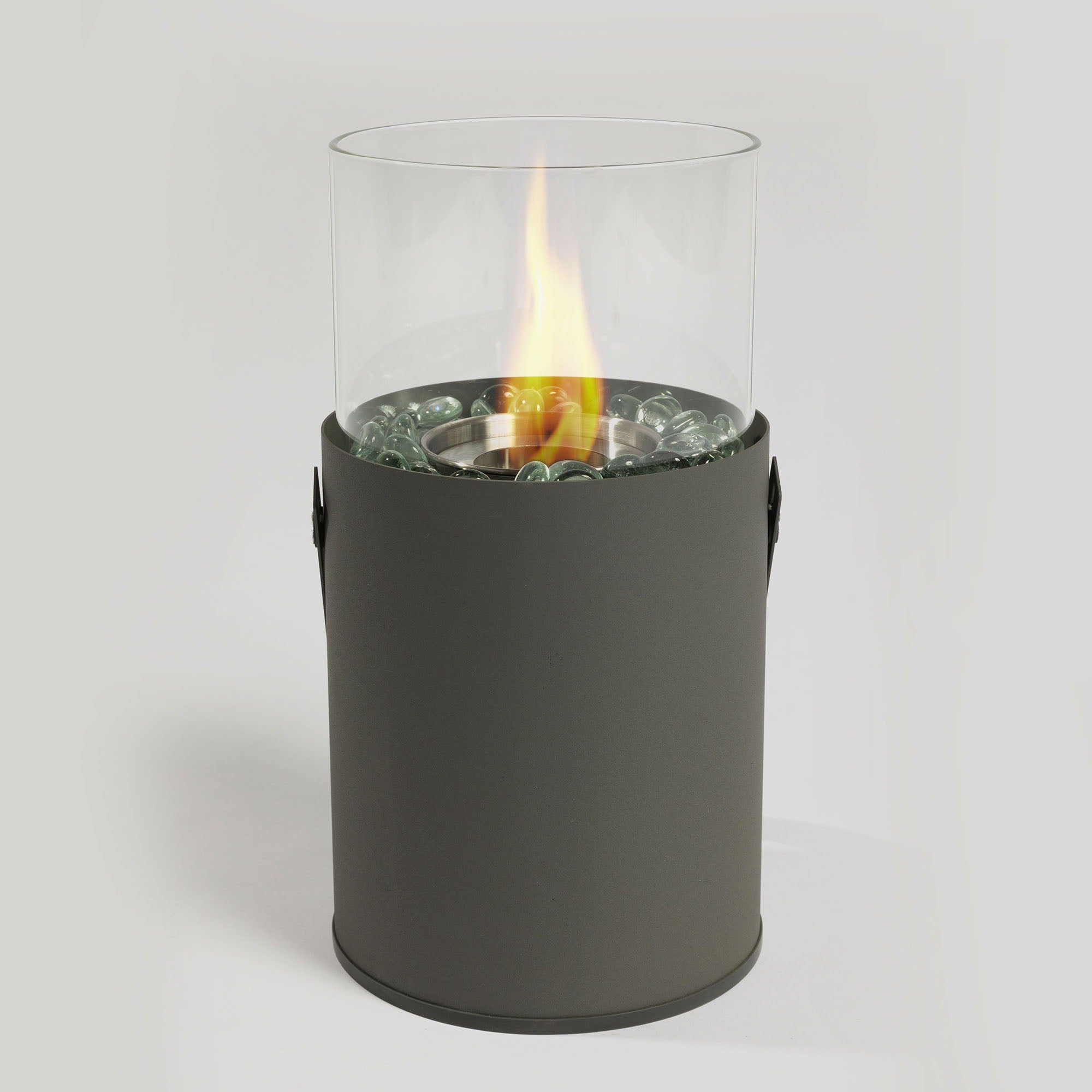 Grey Mini Fire Pit, Tabletop Fire Pit, Ethanol Fire Pit, Portable Fireplace For Indoor&Garden For Dinner Parties, Home Decoration - Premium Fire Pits from AS Outdoor Heating - Just $59! Shop now at brett interiors