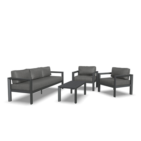 Grayton - Outdoor Aluminum Set - Premium 4 Piece Outdoor Sets from Homestyles - Just $4249.98! Shop now at brett interiors