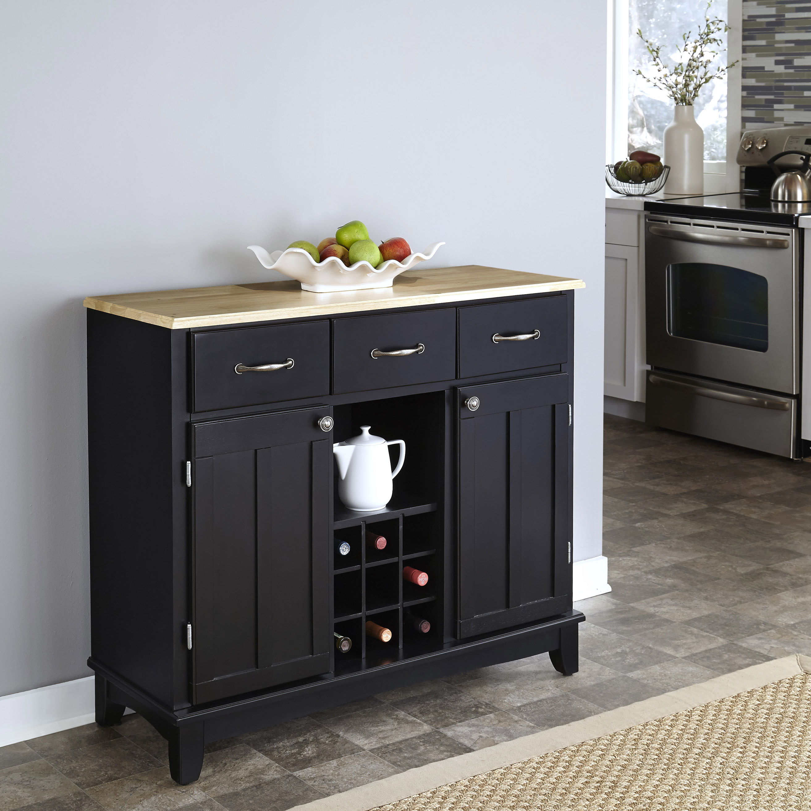 Hampton - Buffet - Natural Wood Top - Premium Buffets from Homestyles - Just $1249.98! Shop now at brett interiors