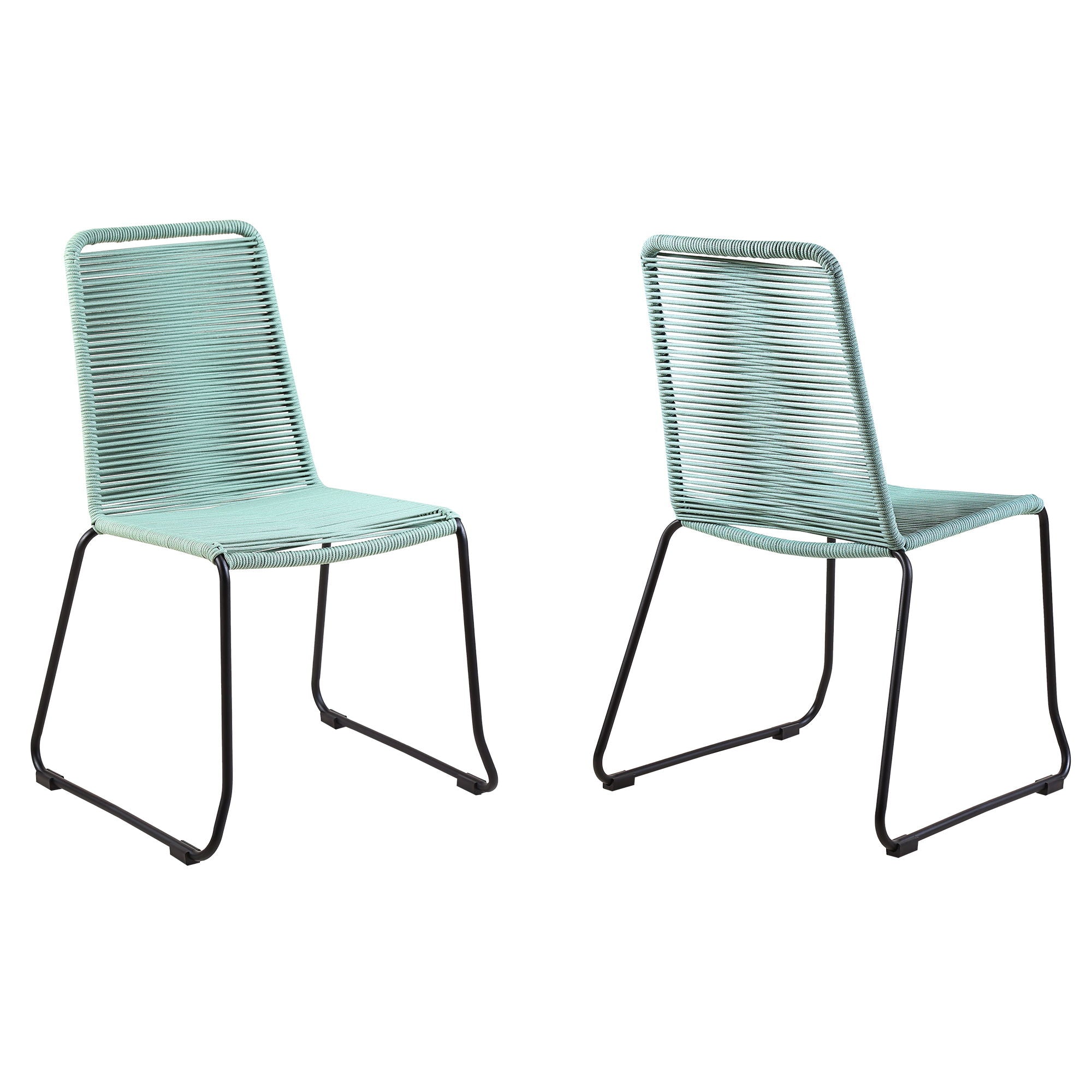 Shasta - Outdoor Stackable Dining Chair (Set of 2) - Premium Chair Sets from Armen Living - Just $450! Shop now at brett interiors