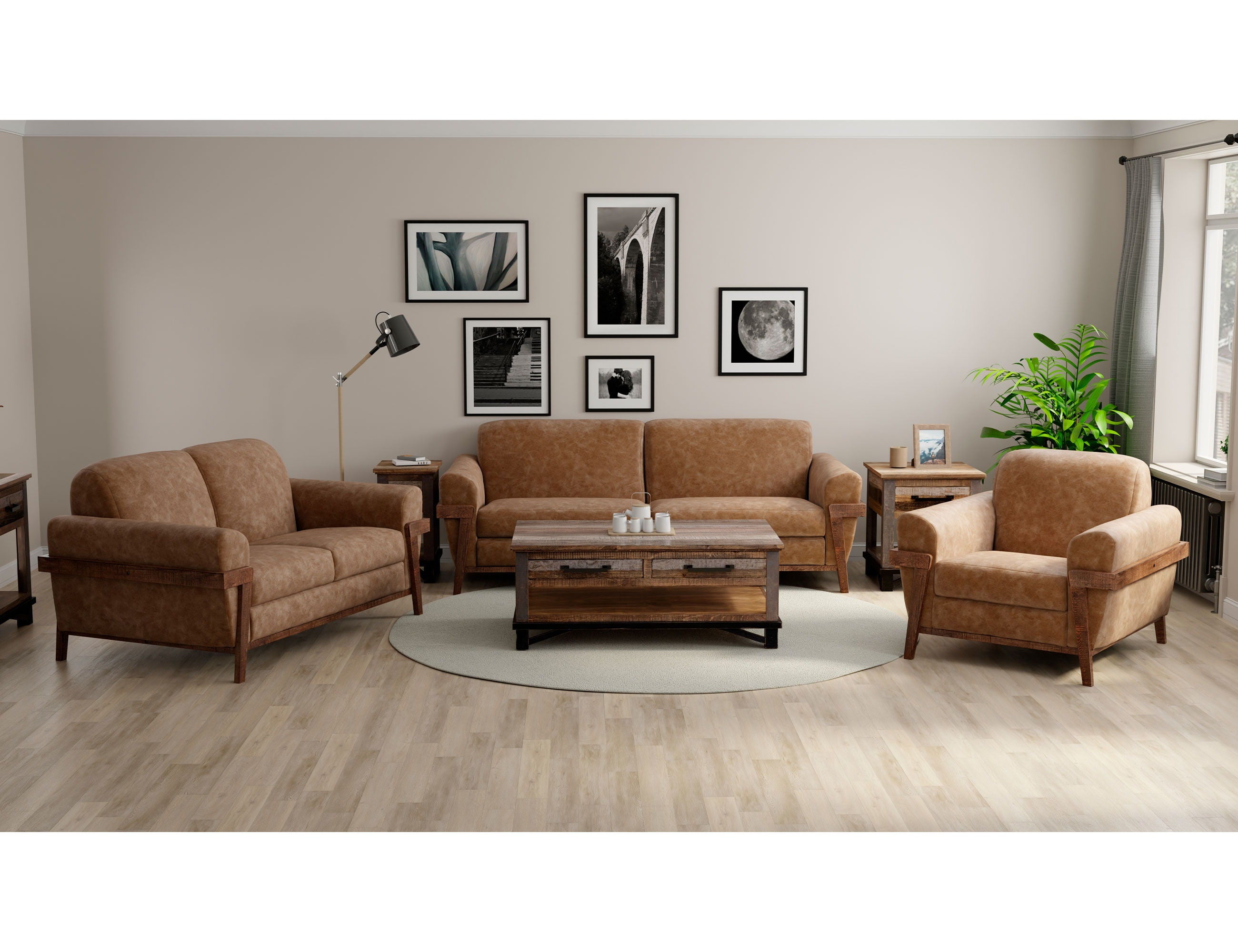 Loft Brown - Arm Chair - Premium Arm Chairs from International Furniture Direct - Just $997.50! Shop now at brett interiors