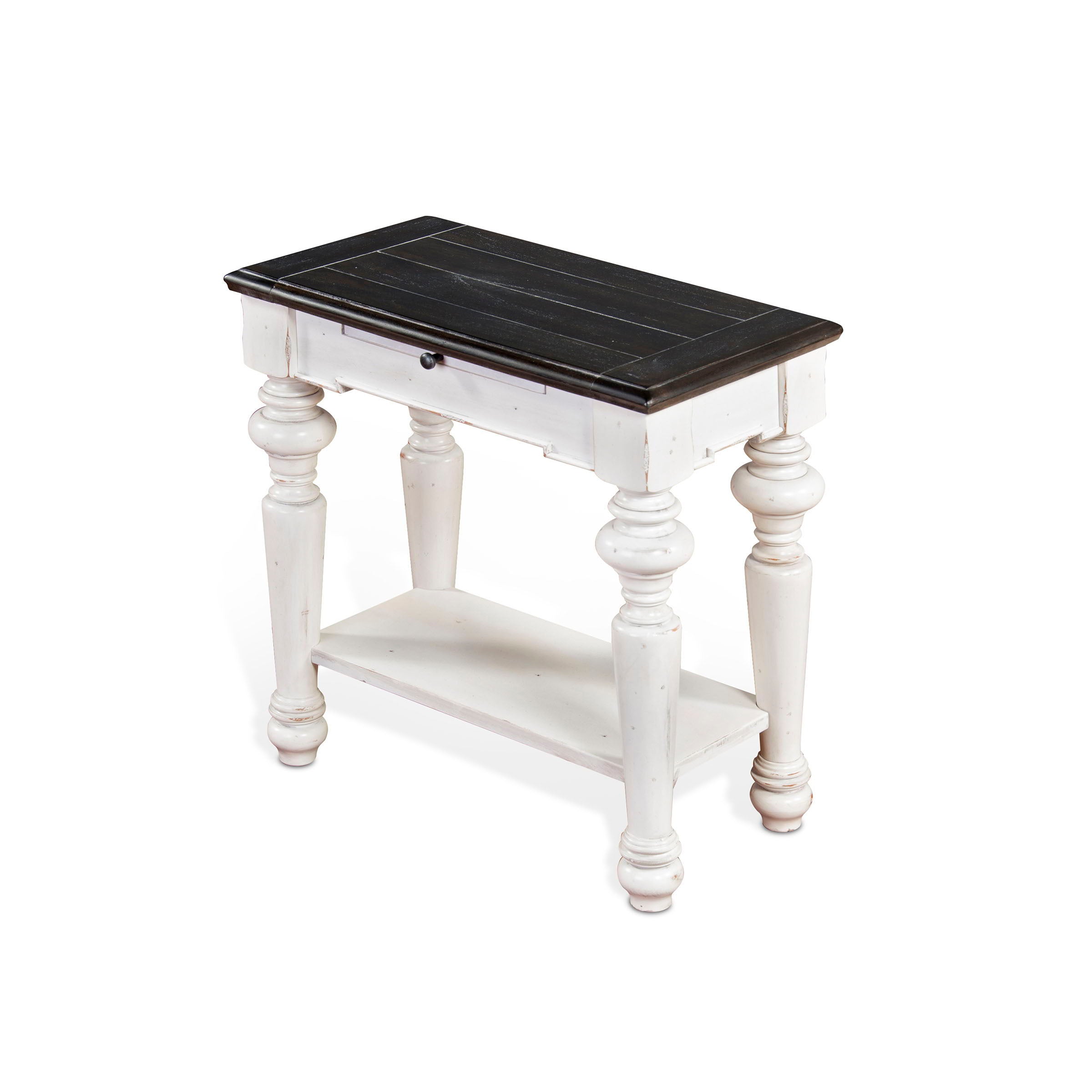 Carriage House - Chair Side Table - White - Premium Chair Side Tables from Sunny Designs - Just $289! Shop now at brett interiors