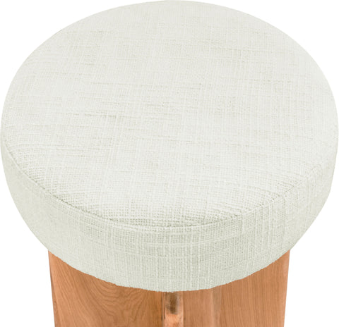 Jasper - Stool - Cream - Premium Counter Height (24"-27") from Meridian Furniture - Just $475! Shop now at brett interiors