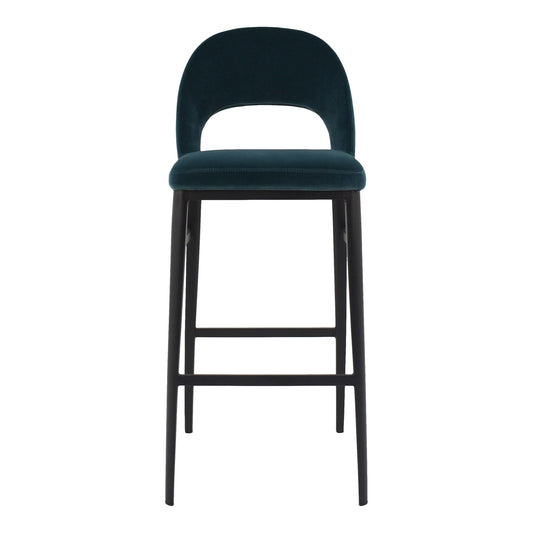 Roger - Barstool - Teal Velvet - Premium Bar Height (28"-30") from Moe's Home Collection - Just $997.50! Shop now at brett interiors