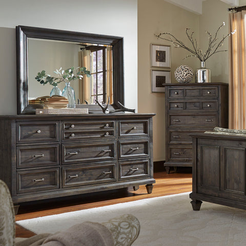 Calistoga - 9 Drawer Dresser In Weathered Charcoal - Weathered Charcoal - Premium Dressers from Magnussen Furniture - Just $1699! Shop now at brett interiors