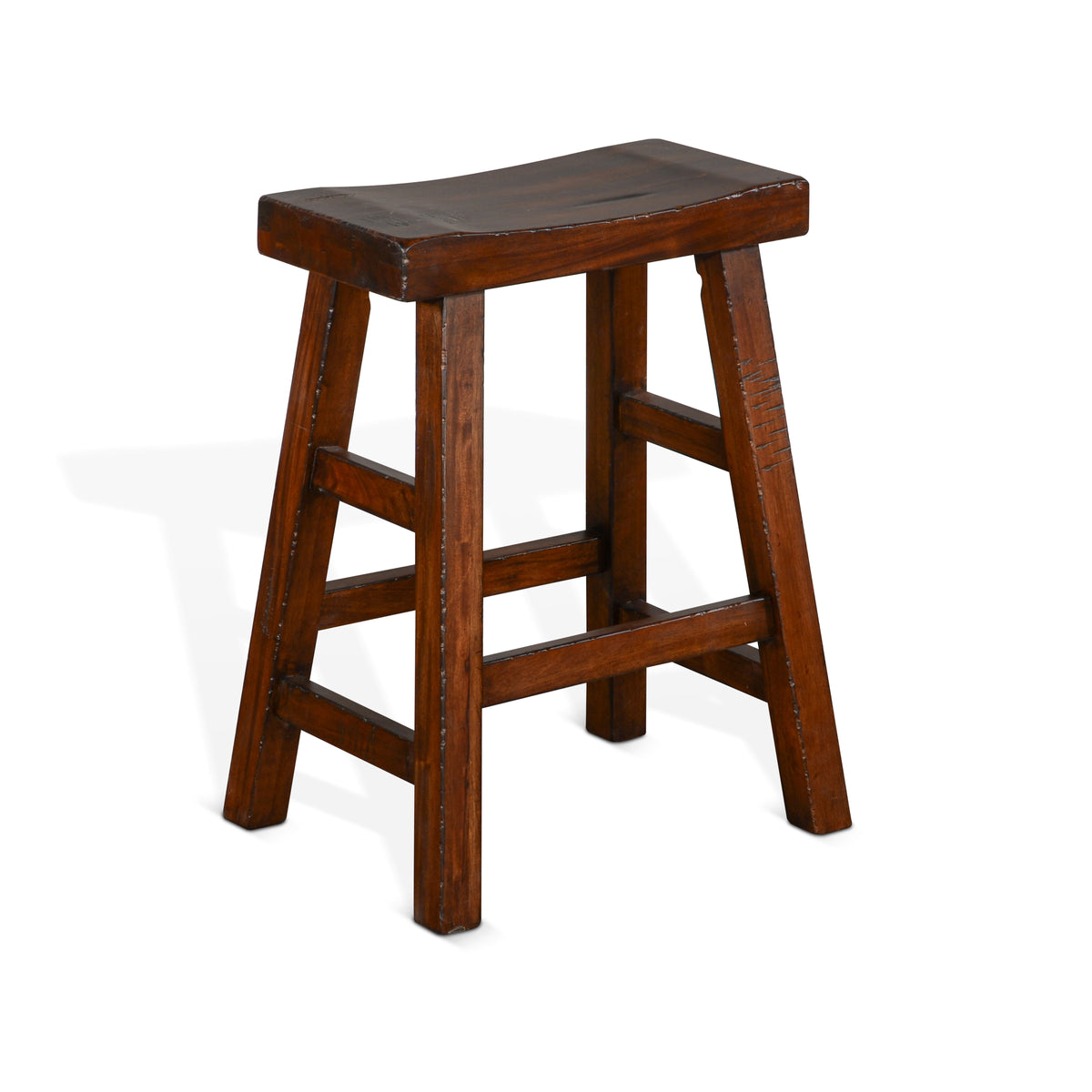 Tuscany - Saddle Seat Stool With Wood Seat - Premium Counter Height (24"-27") from Sunny Designs - Just $112! Shop now at brett interiors