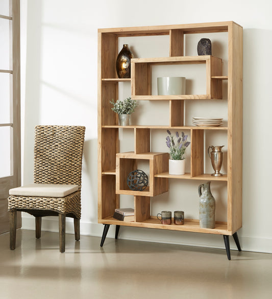 Bishop - Etagere - Acacia Natural / Black Powder Coat Finish - Premium Etageres from Coast2Coast Home - Just $4125! Shop now at brett interiors