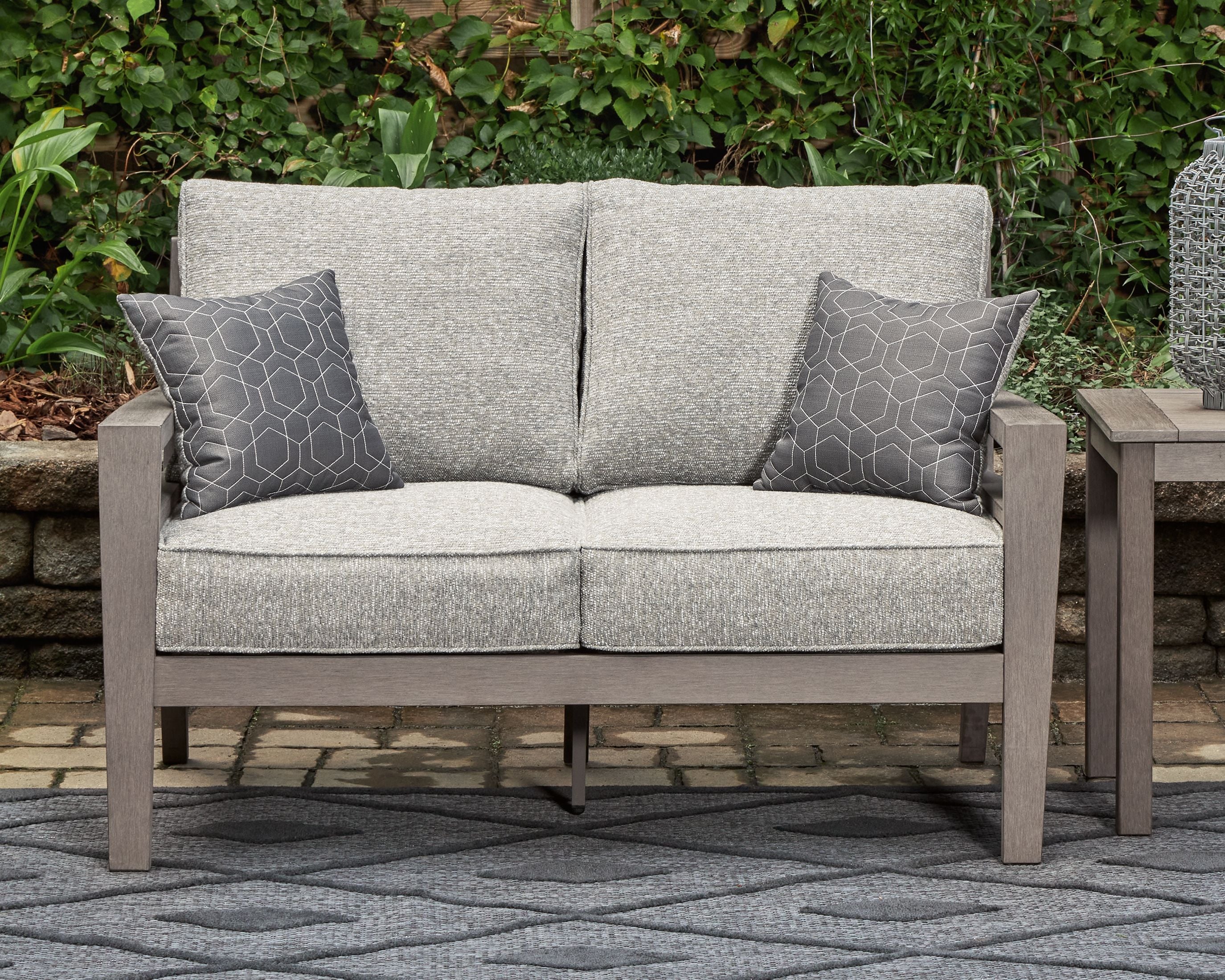 Hillside Barn - Gray / Brown - Loveseat W/Cushion - Premium Loveseats from Signature Design by Ashley® - Just $1821.25! Shop now at brett interiors