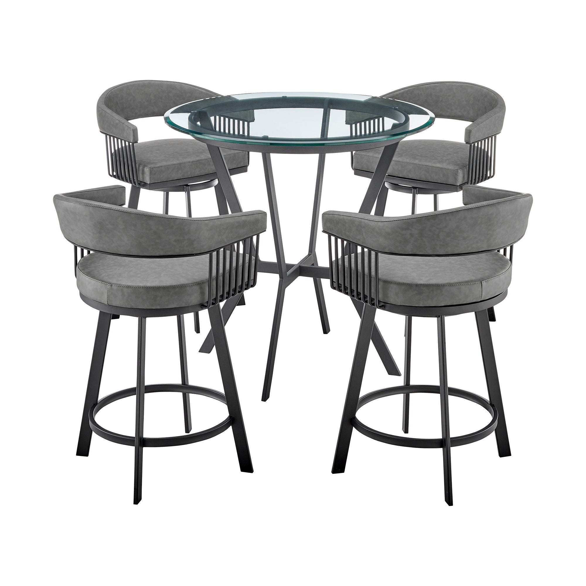 Naomi And Chelsea - Counter Height Dining Set - Premium 3 Piece Dining Room Sets from Armen Living - Just $1615! Shop now at brett interiors