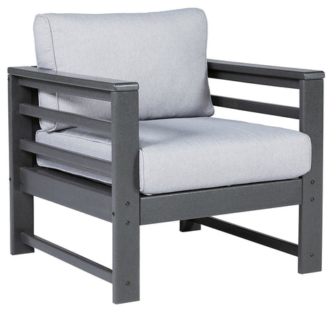 Amora - Charcoal Gray - Lounge Chair W/Cushion (Set of 2) - Premium Chair Sets from Ashley Furniture - Just $1113.75! Shop now at brett interiors