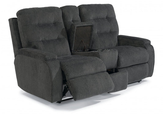 Kerrie - Loveseat with Console - Premium Reclining Loveseats from Flexsteel - Just $2375! Shop now at brett interiors