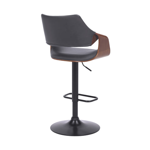 Aspen - Adjustable Bar Stool Black Base - Premium Adjustable Height from Armen Living - Just $262.50! Shop now at brett interiors