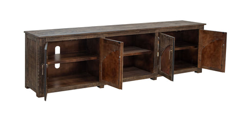 Blackburn - TV Stand - Charred Brown - Premium TV Stands from International Furniture Direct - Just $1412.50! Shop now at brett interiors